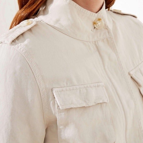 LOFT Petite Twill Utility Jacket | XXSP & XSP - Picture 2 of 3